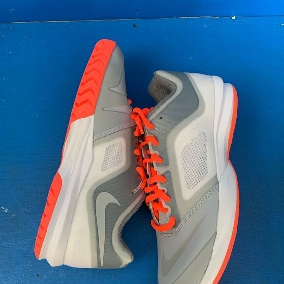 Nike Ballistec Advantage Tennis Orange Gray Men's Size 8.5 Sneakers 685278-008 - Picture 6 of 8